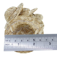 1/12スケール BJD 人形用 麦わら帽子 ドール専用 内径3.5cm 外径6.5cm DIY 手作り 5個入
