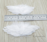 人形用 ドール服の材料 ドール専用 天使の羽根 4.5インチx2インチ 手作り製 天使の翼 天使の羽 コスプレ 小物 DIY 手芸 ホワイト 2個入
