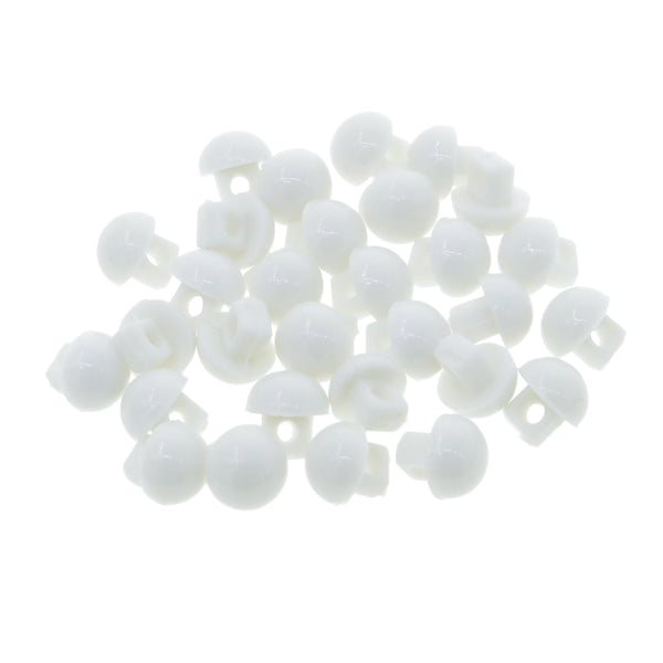 人形用 ドール服の材料 プラスチック 足つき ボタン 目玉ボタン 5mm 3色選択可 60個入