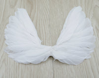 人形用 ドール服の材料 ドール専用 天使の羽根 6.5インチx5.5インチ 手作り製 天使の翼 天使の羽 コスプレ 小物 DIY 手芸 ホワイト 2個入