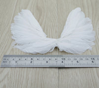 人形用 ドール服の材料 ドール専用 天使の羽根 6.5インチx5.5インチ 手作り製 天使の翼 天使の羽 コスプレ 小物 DIY 手芸 ホワイト 2個入